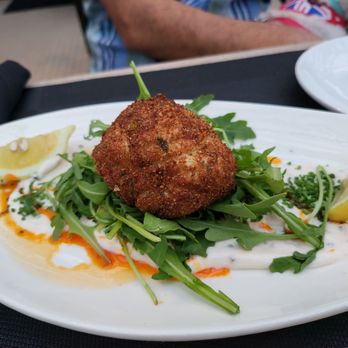 Beeside Balcony - Crabcake - Mediterranean Near Me - Del Mar, California Beeside Balcony - Crabcake - Mediterranean Near Me - Del Mar, California