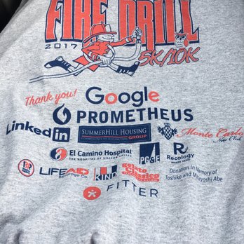Fire Drill 5k/10k Run - Shirts - Races & Competitions Near Me - Mountain View, California Fire Drill 5k/10k Run - Shirts - Races & Competitions Near Me - Mountain View, California