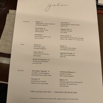 Yolan - Menu - Italian Near Me - Nashville, Tennessee Yolan - Menu - Italian Near Me - Nashville, Tennessee