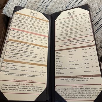 Five Vines Wine Bar - Menu - Wine Bars Near Me - San Juan Capistrano, California Five Vines Wine Bar - Menu - Wine Bars Near Me - San Juan Capistrano, California