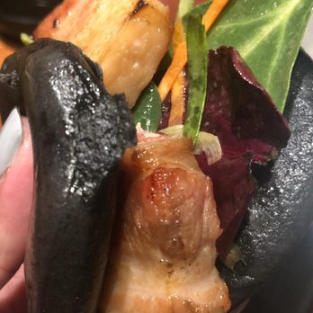Stick & Steam - pork belly charcoal bun - Dim Sum Near Me - Millbrae, California Stick & Steam - pork belly charcoal bun - Dim Sum Near Me - Millbrae, California