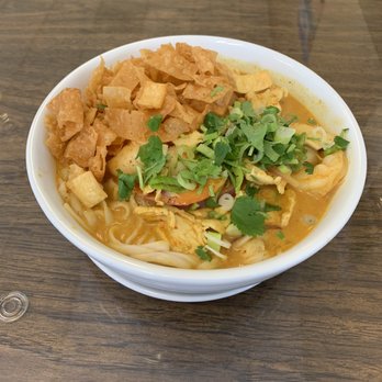 Siri Thai Cuisine - Khao Soi - Famous Northern Thai Yellow Coconut Curry Noodle Soup. Outstanding! Must try! - Thai Near Me - Monroe, Michigan Siri Thai Cuisine - Khao Soi - Famous Northern Thai Yellow Coconut Curry Noodle Soup. Outstanding! Must try! - Thai Near Me - Monroe, Michigan