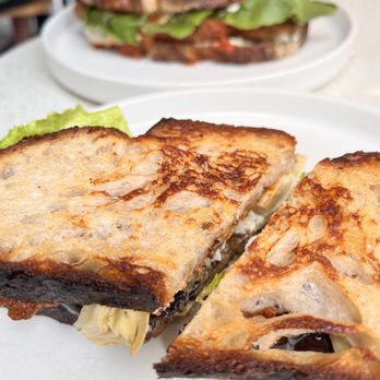 In Common NYC - Aubergine and Chicken Parmie Sandwich - Cafes Near Me - New York, New York