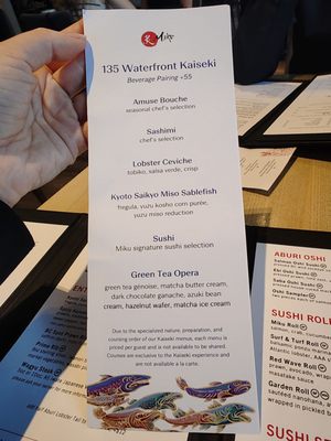Menu photo 6 Miku Vancouver, BC