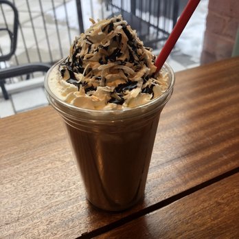 Kringle Emporium at MGM - Almond Joy milkshake - Desserts Near Me Kringle Emporium at MGM - Almond Joy milkshake - Desserts Near Me