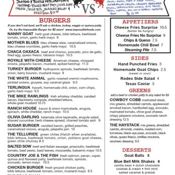 Rodeo Goat - Menu January 2019 - Burgers Near Me - Dallas, Texas Rodeo Goat - Menu January 2019 - Burgers Near Me - Dallas, Texas