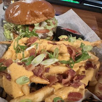 Deep Cuts - Smash burger w/ loaded fries!!! - Breweries Near Me - Medford, Massachusetts