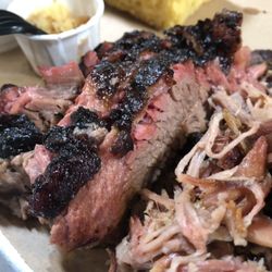 Bourbons Smokehouse - Delicious juicy brisket!