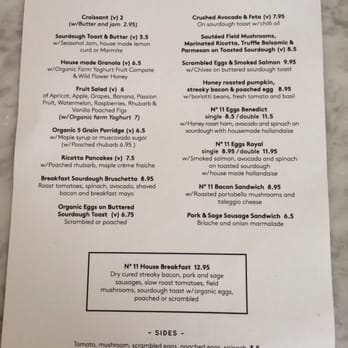 No. 11 Pimlico Road - Breakfast menu - British Near Me - London, XGL