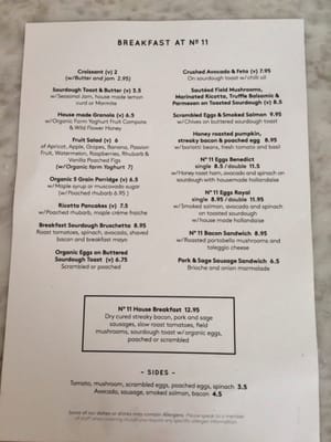 Menu photo 2 No. 11 Pimlico Road London, XGL