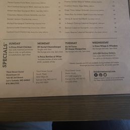 Specials Menu Specials Menu