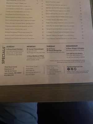 Menu photo 7 Third Street Social Lee's Summit, MO Menu photo 7 Third Street Social Lee's Summit, MO