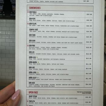 Cafe Don Juan - Sandwich Menu - Cafes Near Me - Winter Park, Florida Cafe Don Juan - Sandwich Menu - Cafes Near Me - Winter Park, Florida