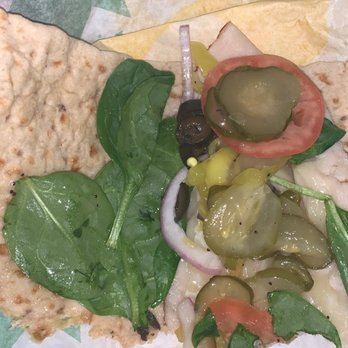 Subway - Terrible. 4 leaves of spinach, ONE olive chopped up, tiny amount of meat and barely any toppings. This place is a joke, always has been - Sandwiches Near Me - Coweta, Oklahoma Subway - Terrible. 4 leaves of spinach, ONE olive chopped up, tiny amount of meat and barely any toppings. This place is a joke, always has been - Sandwiches Near Me - Coweta, Oklahoma