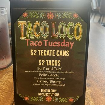 Taco Loco - Taco tuesday deal! - Tacos Near Me - San Diego, California Taco Loco - Taco tuesday deal! - Tacos Near Me - San Diego, California