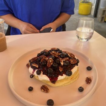 Flipper's - Blueberry cream cheese pancakes - Pancakes Near Me - West Hollywood, California