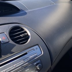 Up Scale Detail - Dashboard not wiped properly.