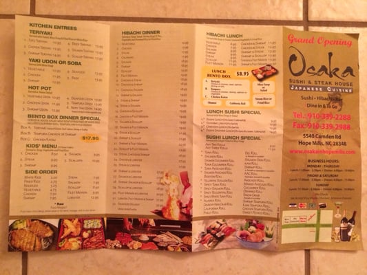 Menu photo 4 Osaka Fayetteville, NC Menu photo 4 Osaka Fayetteville, NC