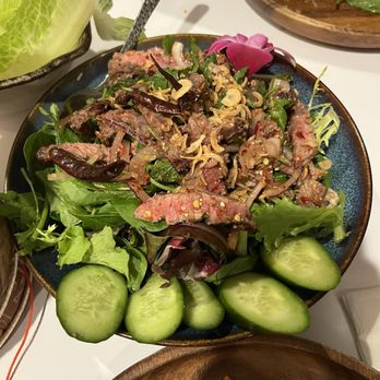 Nok’s Kitchen - Larb Ribeye Salad - Laotian Near Me - Westminster, California Nok’s Kitchen - Larb Ribeye Salad - Laotian Near Me - Westminster, California