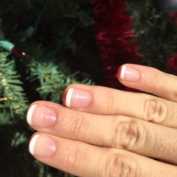 Shiny Nails - No chip French manicure.. great job Julie :) thank you - Nail Salons Near Me - Arlington Hts, Illinois