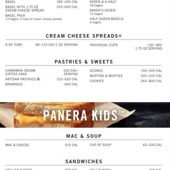 Panera Bread - Menu August 2021 - Sandwiches Near Me - Abilene, Texas