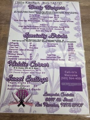 Menu photo 1 Lavender Cocinita Los Ranchos, NM Menu photo 1 Lavender Cocinita Los Ranchos, NM