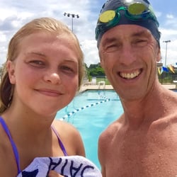 Bentonville City Pool - Nice afternoon to swim with Alexa!