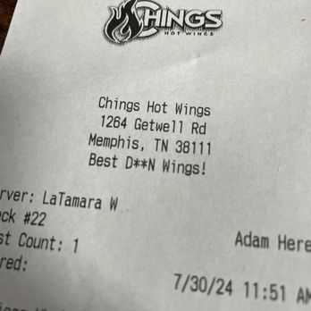 Ching's Hot Wings - "BEST DAMN WINGS" - Chicken Wings Near Me - Memphis, Tennessee