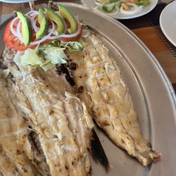 Las Gaviotas II - Robalo grilled with salt.  Excellent