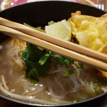 Lucky Noodles - Tom Yum Soup w/ Ground Pork - Thai Near Me - Denver, Colorado Lucky Noodles - Tom Yum Soup w/ Ground Pork - Thai Near Me - Denver, Colorado