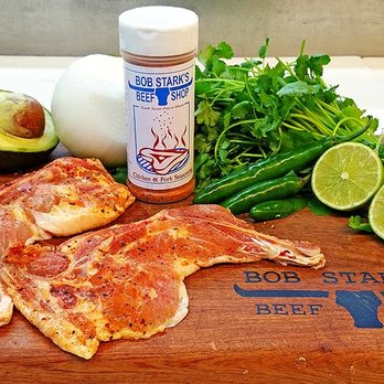 BOB STARK'S BEEF SHOP - a cutting board with meat and vegetables - Meat Shops Near Me - Mission, Texas BOB STARK'S BEEF SHOP - a cutting board with meat and vegetables - Meat Shops Near Me - Mission, Texas