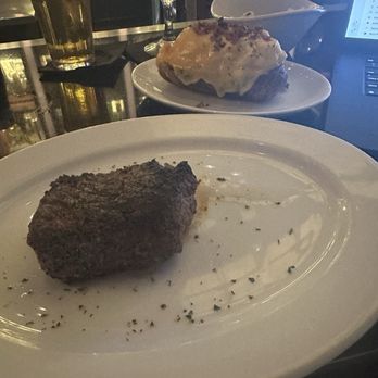 Ocean Prime - Filet Mignon (8oz) with a twice baked potato. - Seafood Near Me - Phoenix, Arizona Ocean Prime - Filet Mignon (8oz) with a twice baked potato. - Seafood Near Me - Phoenix, Arizona