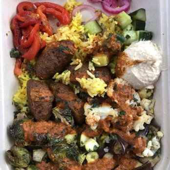 Mezli - Lamb Kofta & Build-Your-Own Turmeric Rice Bowl - Mediterranean Near Me - San Francisco, California Mezli - Lamb Kofta & Build-Your-Own Turmeric Rice Bowl - Mediterranean Near Me - San Francisco, California