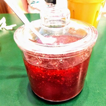 The Frog Pond - Strawberry jam on every table, Yum! - Breakfast & Brunch Near Me - St Pete Beach, Florida