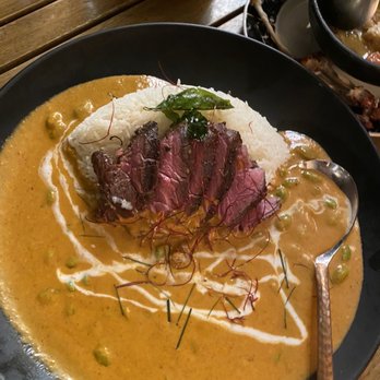 Hanuman Thai Eatery - Panang Curry with Hangar Steak - Thai Near Me - Costa Mesa, California Hanuman Thai Eatery - Panang Curry with Hangar Steak - Thai Near Me - Costa Mesa, California