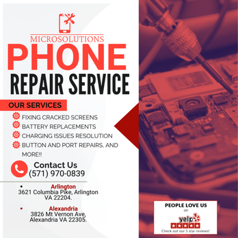 Micro Solutions Phone Repair - Mobile Phone Repair Near Me - Arlington, Virginia Micro Solutions Phone Repair - Mobile Phone Repair Near Me - Arlington, Virginia