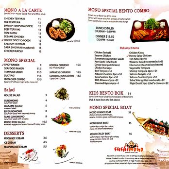 Sushimono - More recent menu and prices - Japanese Near Me - Fair Oaks, California Sushimono - More recent menu and prices - Japanese Near Me - Fair Oaks, California