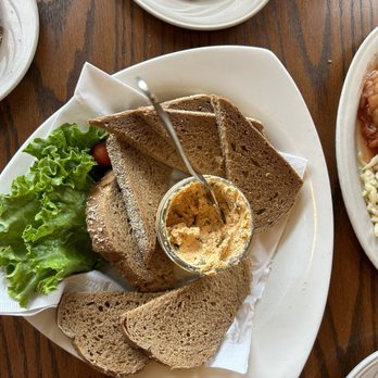 Metzger's German Restaurant - Bread with cheese spread appetizer. - German Near Me - Ann Arbor, Michigan