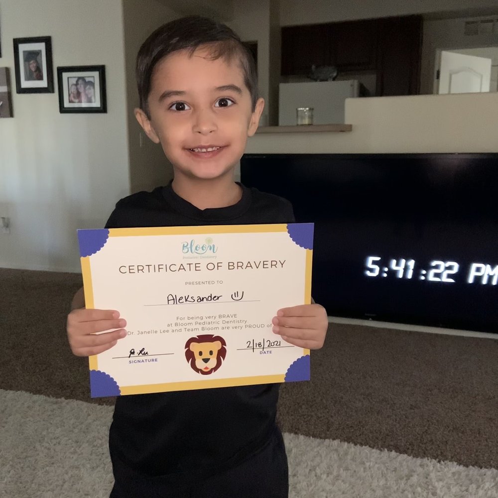Bloom Pediatric Dentistry - Proud patient, same day after surgery - Pediatric Dentists Near Me - Chandler, Arizona