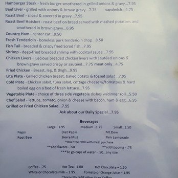 Dairy Yum-Yum II - Menu: Dinner, Beverages - American Near Me - Ripley, Ohio Dairy Yum-Yum II - Menu: Dinner, Beverages - American Near Me - Ripley, Ohio