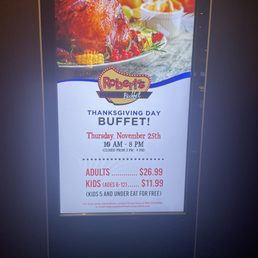 Thanksgiving day prices