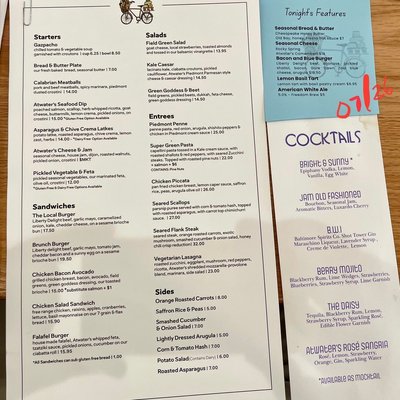 Menu photo 1 Atwater's - Catonsville Catonsville, MD