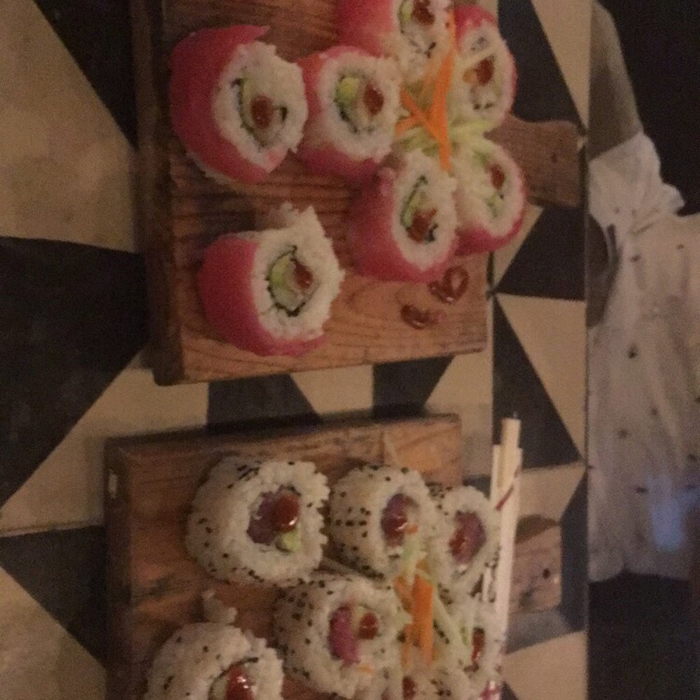 Sushi was good for fast service sushi. Sushi was good for fast service sushi.