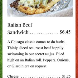 Pizza By Geneo - Menu