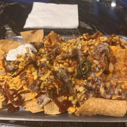 The Barrel Room at Five Points - Pulled pork nachos