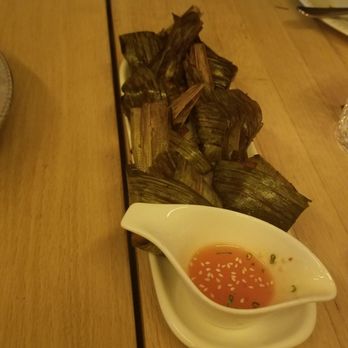 Kiin - Pandan chicken - wrapped in pandan leaf - Thai Near Me - Toronto, Ontario Kiin - Pandan chicken - wrapped in pandan leaf - Thai Near Me - Toronto, Ontario