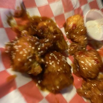Fatty's Winghouse - 10 boneless wings half teriyaki and half sweet chili - Chicken Wings Near Me - Stafford, Virginia Fatty's Winghouse - 10 boneless wings half teriyaki and half sweet chili - Chicken Wings Near Me - Stafford, Virginia