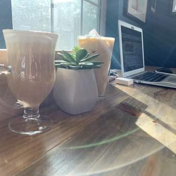 309 Coffee - Mulling it over and Iced vanilla latte - Coffee & Tea Near Me - Georgetown, Texas