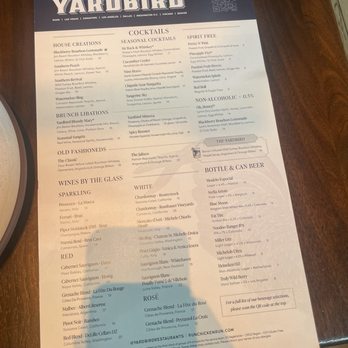 Yardbird - Menu - Southern Near Me - Dallas, Texas Yardbird - Menu - Southern Near Me - Dallas, Texas
