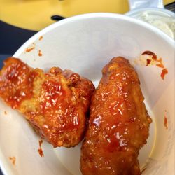 Cupbop - Korean BBQ in a Cup - Korean Wings - Seoul sauced. Outstanding. Wish I gotten more